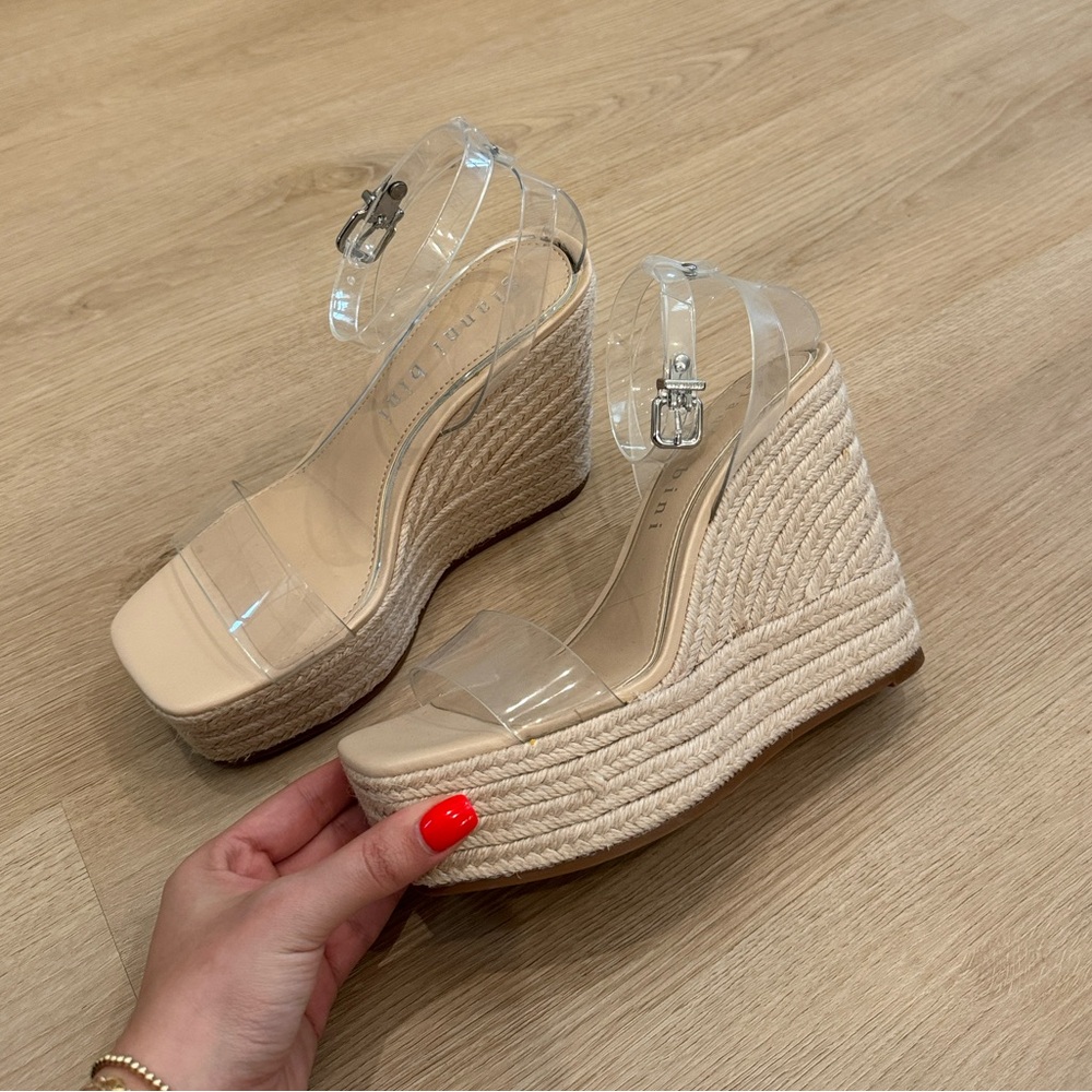 Gianni Bini Clear Espadrille Safina